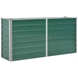 vidaXL Garten-Hochbeet verzinkter Stahl 160 x 40 x 77 cm Grün