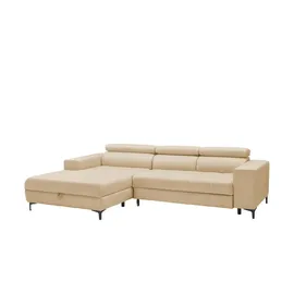 Switch Ecksofa aus Mikrofaser Caro ¦ beige ¦ Maße (cm): B: 289 H: 93 T: 175.0