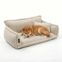noviclass-shop Hundesofa Chaffar XL 120 cm Weiß