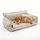 noviclass-shop Hundesofa Chaffar XL 120 cm Weiß