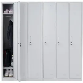 MCW Preston T829-6-H Aktenschrank 180 x 180 x 50 cm grau