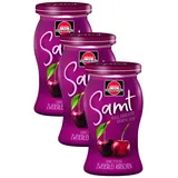 Schwartau Samt Zweierlei Kirschen, Fruchtaufstrich ohne Stücke & ohne Kerne, 270g (Packung mit 3)
