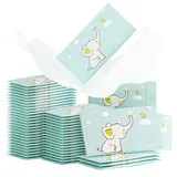 50 Stück Feuchte Waschlappen Einzeln Verpackt, Erfrischungstücher, Feuchtes Toilettenpapier Einzeln Verpackt, Feuchttücher Einzeln Verpackt, Hygienische Reinigungstücher