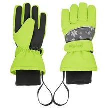 Playshoes Finger-Handschuh Skihandschuhe Schneeflocken Grün 5
