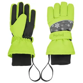 Playshoes Finger-Handschuh Skihandschuhe Schneeflocken Grün 5