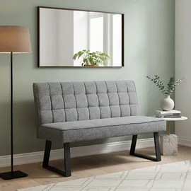 dubi möbel Sitzbank Clara Grau 140 x 91 x 66 cm