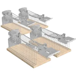 RatzFatz® 4X Mausefalle Lebendfalle 20cm Groß Inkl Ebook Effektiv, Robust