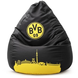 Sitting Point Sitzsack BeanBag XL BVB Skyline Stoff Borussia Dortmund