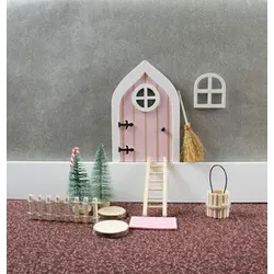 Wichtel Tür Set 12-tlg rosa 13201 10,5x0,5x15cm