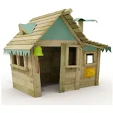 Wickey Kinder Spielhaus Casita mit Holzdach pastellblau 2.4m2