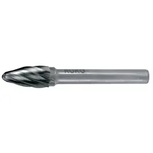 Ruko Frässtift Form F D 6mm Kopf-L.18mm Schaft-D.6mm