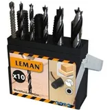 Set mit 12 sortierten Hartmetall-Bohrern Oberfräse Q8 Leman 7100.712