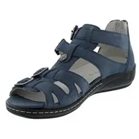 WALDLÄUFER Komfort Sandalen Damen blau 38 EU -