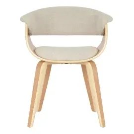 CLP 2er Set Stühle Bruce mit Stoffbezug I Esszimmerstuhl mit Rückenlehne I Sessel Mit Polsterung und Holzgestell Bis 150 kg belastbar