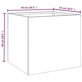 vidaXL Pflanzkübel 49 x 47 x 46 cm Braun