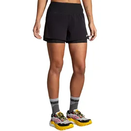 Brooks Damen High Point 3" 2-in-1 Short 2.0 schwarz
