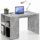 FMD Schreibtisch mit Regal 117×73×75 cm Betonoptik