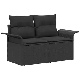 vidaXL Sofa Set 6-tlg. Loungesofa schwarz