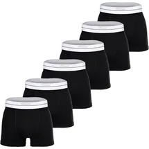 Ellesse AMBRIA Boxershorts Schwarz / Weiß M 6er Pack