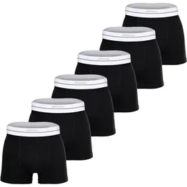 Ellesse AMBRIA Boxershorts Schwarz / Weiß M 6er Pack