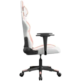 vidaXL Gaming-Stuhl Rosa Weiß