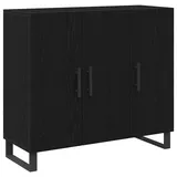vidaXL Sideboard 90 x 34 x 80 cm Schwarz