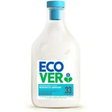 Ecover Flüssiger Weichspüler Rose & Bergamotte jeweils 1 Liter pflanzliche Formel ohne Palmöl, Rosenduft und 1-Liter-Flasche
