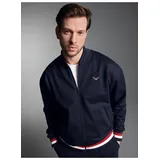 TRIGEMA Collegejacke Herren Blau L