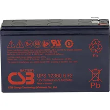 CSB Battery UPS 123606 high-rate UPS123606F1F2 Bleiakku 12 V 7 Ah Blei-Vlies (AGM) (B x H x T) 151 x 99 x 51mm Flachstecker 6.35 mm