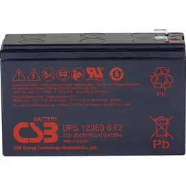 CSB Battery UPS 123606 high-rate UPS123606F1F2 Bleiakku 12 V 7 Ah Blei-Vlies (AGM) (B x H x T) 151 x 99 x 51mm Flachstecker 6.35 mm