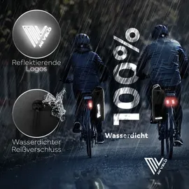 MIVELO Fahrradtasche 3in1 schwarz