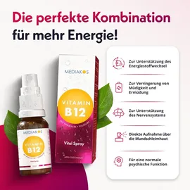 Vitamin B12+B6+Folsäure Mediakos Vital Spray