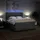 vidaXL Boxspringbett 180 x 200 cm Dunkelgrau