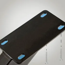 CLP Biloxi Tischbeine Sternform  schwarz