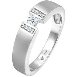 Elli DIAMONDS Verlobungsring Diamant (0.14 ct.) 585 Weißgold Ringe   Damen 