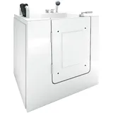 AcquaVapore AquaVapore Sitzwanne mit Tür 100 x 78 cm (S02WP-C-L)