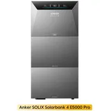 Anker Balkonkraftwerk Anker SOLIX Solarbank 4 E5000 Pro 5kWh All-in-One Stromspeicher, 2500 W, (PV Speicher mit Notstromfunktion, erweiterbar bis 30kWh), mit 0-5x Erweiterungsakku (Optional)