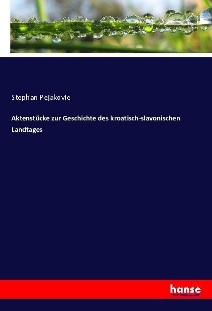 Aktenstücke Zur Geschichte Des Kroatisch-Slavonischen Landtages  Kartoniert (TB)