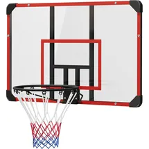 sportnow Basketballkorb, rot Kunststoff B/H/L: ca. 61x73x113 cm, - Rot, Schwarz, Transparent