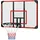 sportnow Basketballkorb, rot Kunststoff B/H/L: ca. 61x73x113 cm, - Rot, Schwarz, Transparent