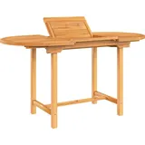 vidaXL Gartentisch Ausziehbar 110-160 x 80 x 75 cm Teak Braun