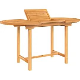 vidaXL Gartentisch Ausziehbar 110-160 x 80 x 75 cm Teak Braun