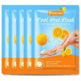 P-Beauty Cosmetic Accessories Fußmaske Fusspeeling Fußpflege Anti Hornhaut Socken Hornhautentferner mit Lemon, 5-tlg., 1 Paar, 3 Paar oder 5 Paar