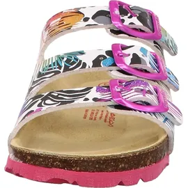 superfit Fussbettpantoffel Weiß/Mehrfarbig 29