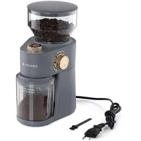 Navaris Elektrische Kaffeemühle Edelstahl Scheibenmahlwerk 200W Kaffee Mühle 18