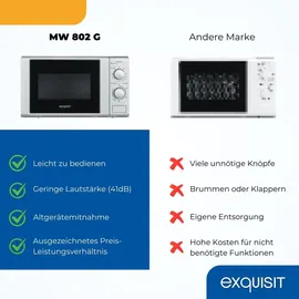 Exquisit MW 802 G silber