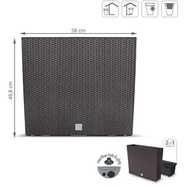 Prosperplast RATO CASE 58 x 18 x 49,8 cm Erdbraun