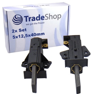 Trade-Shop 2x Kohlebürsten Motorkohlen 5x12,5x42mm mit Halter für Bauknecht WA Champion 64 WA 744 BW WA Care 24Di WA Care 24 SD WAK 24 WA Care 34 SD