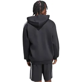 adidas M 3S FL FZ HD Kapuzensweatshirt Herren Schwarz/Weiß XXL