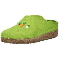 HAFLINGER Hausschuhe Filz Damen, grün 37